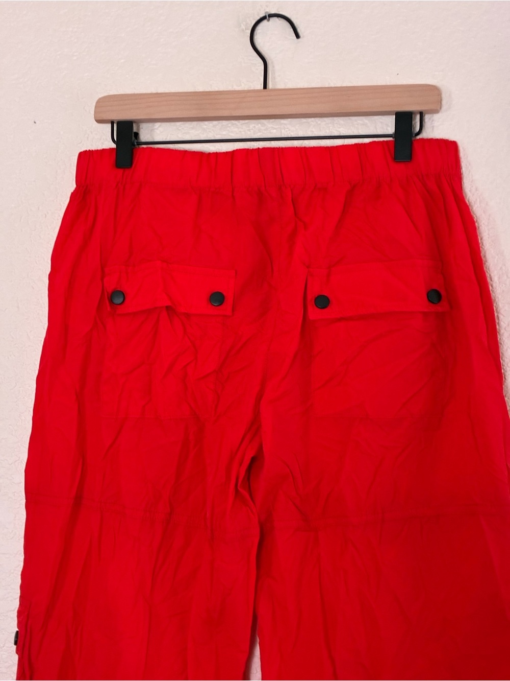 Garage | NWT red high waist nylon cargo pants size small - Picture 9 of 13